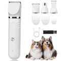 SPOVEN Rechargeable Cordless Pet Grooming Kit - Quiet Clippers & Nail Grinder for Dogs and Cats