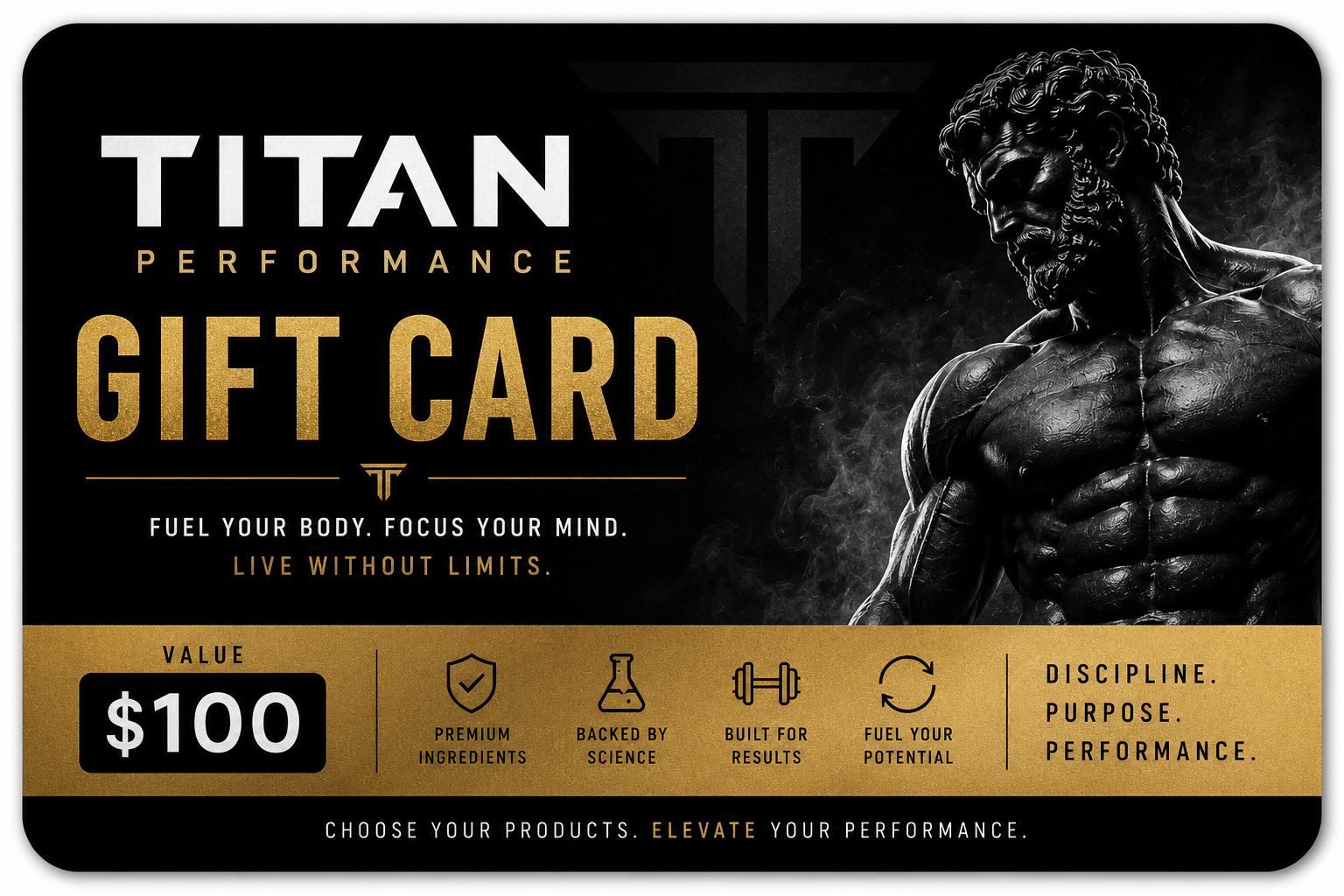 Titan Product gift cards